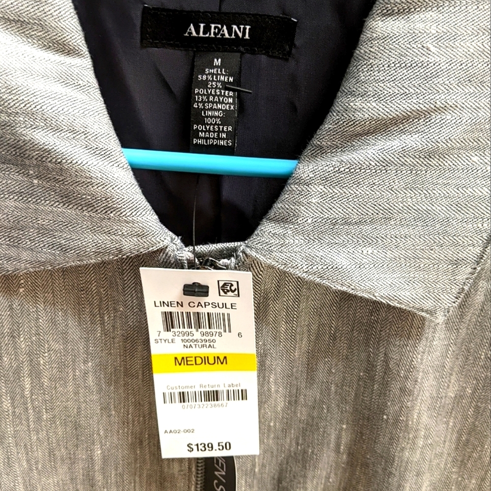 Alfani mens medium herringbone jacket - Picture 6 of 6